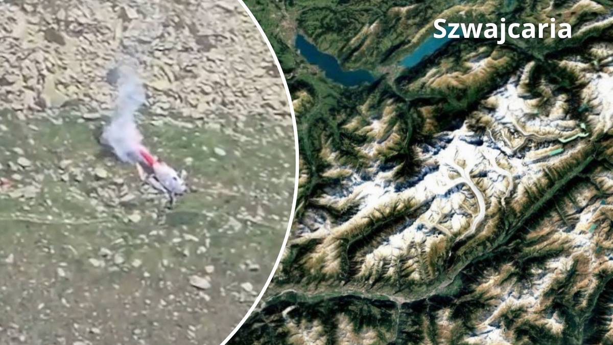 Katastrofa w Szwajcarii. W Alpach rozbił się helikopter