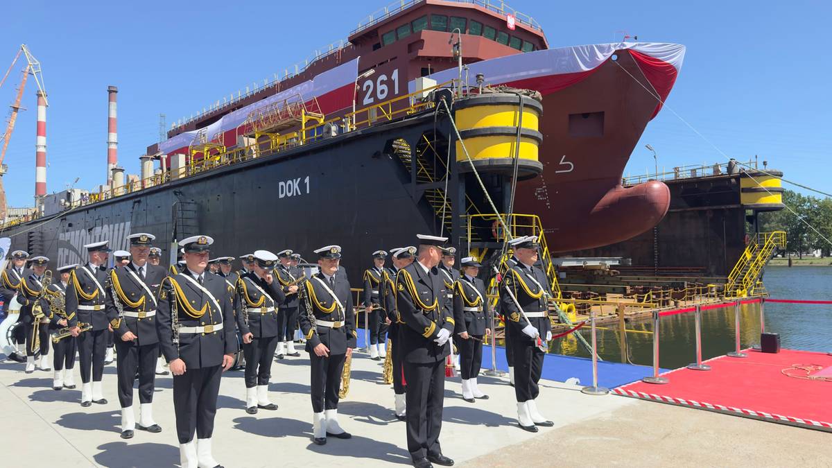 ORP Jerzy Różycki zwodowany. Pierwszy tego typu okręt w Marynarce Wojennej