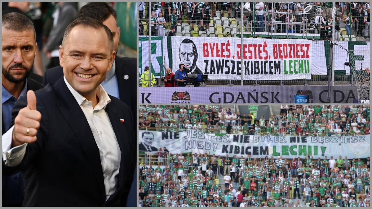 Karol Nawrocki na meczu Ekstraklasy. Tak przywitali go kibice