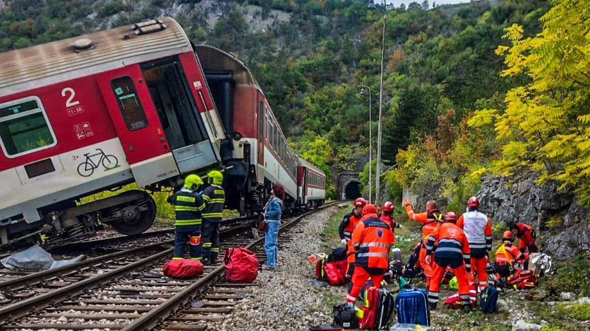 Katastrofa kolejowa na Słowacji. Zderzyły się dwa pociągi