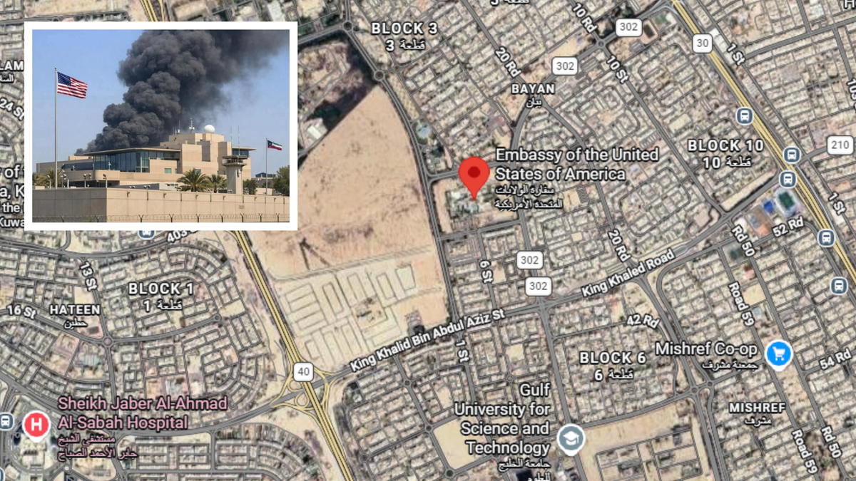 Kłęby dymu nad ambasadą USA w Kuwejcie. Iran przeprowadził atak, są alerty