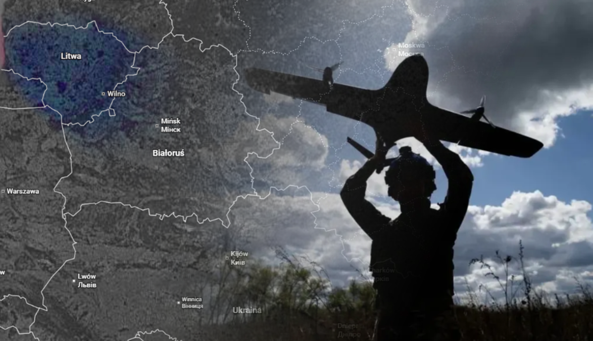 Dron spadł na Litwie, nadleciał z Ukrainy. "Eksplozja tak silna, iż okna zadrżały"