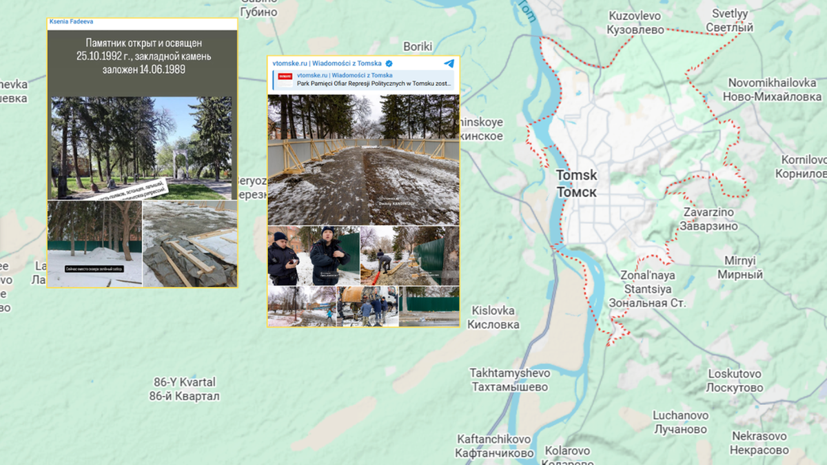 Rosjanie usunęli pomnik poświęcony Polakom. Policja zakazała robienia zdjęć