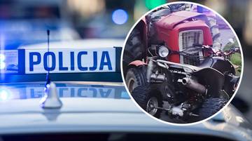 Czołowe zderzenie ciągnika z quadem. Nie żyje 31-latek
