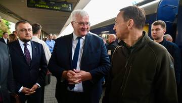 Radosław Sikorski z wizytą w Kijowie. Szef MSZ odpowiedział prezydentowi USA