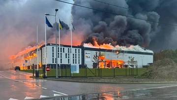 Rosyjski atak na Lwów. Spłoną towar polskiej firmy