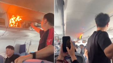 Eksplozja w schowku na bagaż podręczny. Nad ziemią rozegrały się sceny jak z thrillera