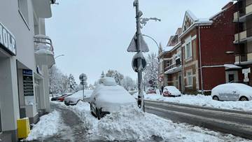 Atak zimy na Podkarpaciu. Zasypane miasta, paraliż na drogach