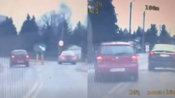 Pędził ponad 100 km/h i uderzył w radiowóz. "Uzbierał" 65 punktów karnych