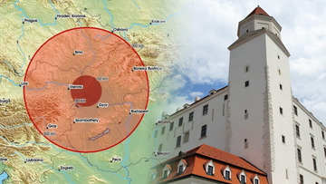 Trzesięnie ziemi na Słowacji. Wstrząsy były odczuwalne w Bratysławie