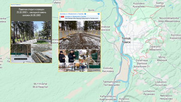 Rosjanie usunęli pomnik poświęcony Polakom. Policja zakazała robienia zdjęć